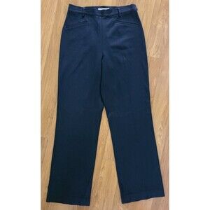 Vertigo Womens 28 Dress Pants FR 40  Black Slacks Boot Cut Fitted Pleat 28X30